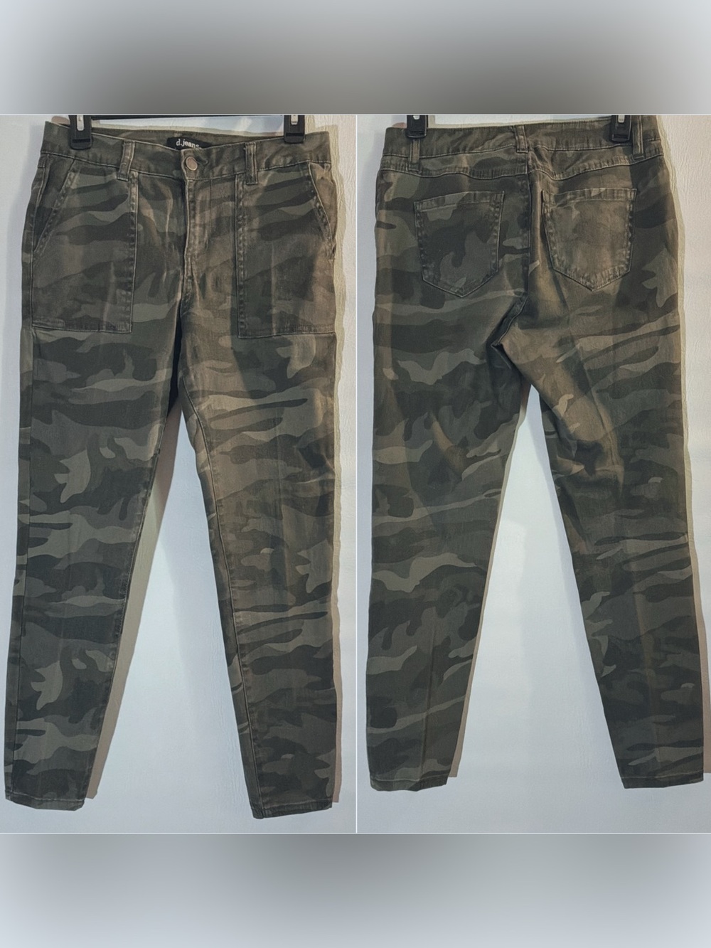 🌙✨d. jeans Olive Camo Stretch Pants